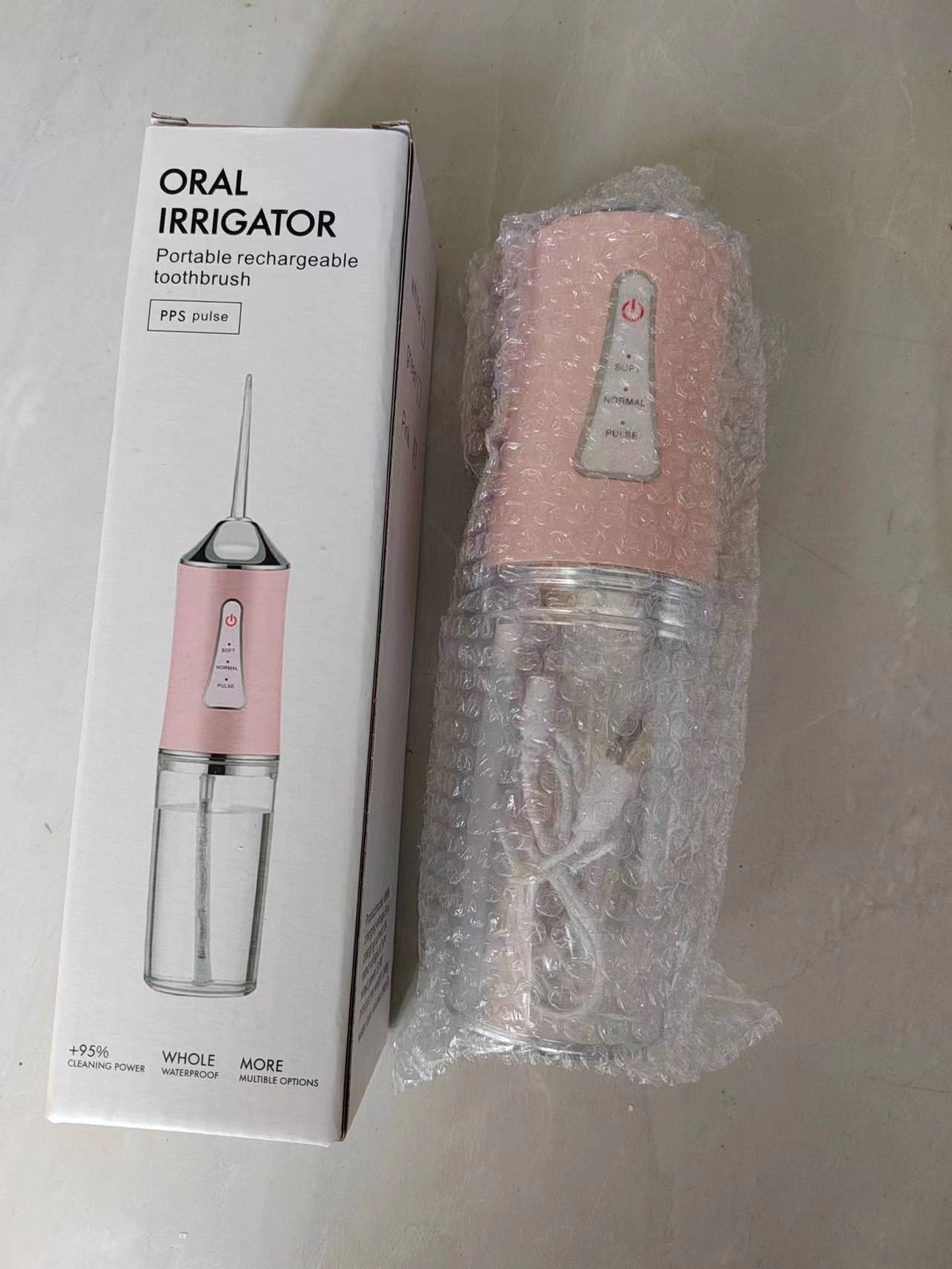 

Комплект для ирригатора полости рта, портативный ирригатор для полости рта, USB-перезаряжаемый ирригатор, зубочистка с 4 наконечниками, 220 мл, 3 режима, IPX7, 1400 об/мин