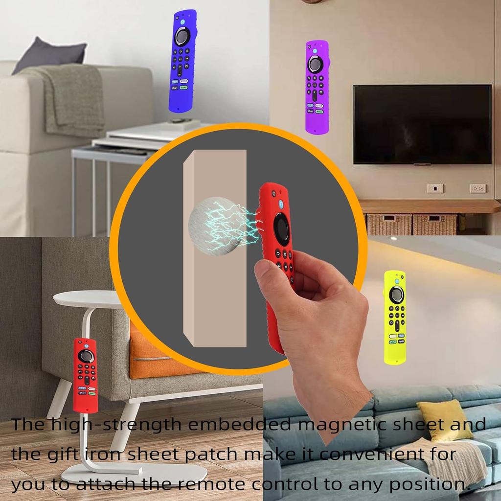 Silicone Remote Cover for Fire TV Stick 3rd Gen 2021 /Fire TV Stick 4k Max Silicone Case Anti-Slip Silicone Protective Case Silicone Sleeve with