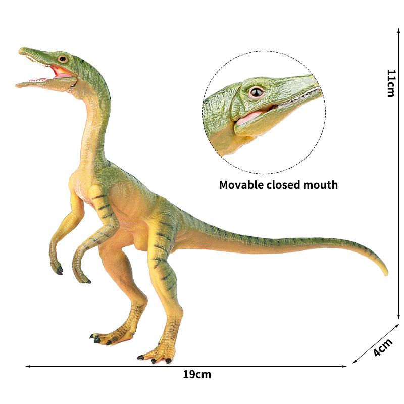 Compsognathus Dinosaur Toy for Kids, Realistic Dinosaur Action Figure Toy with Moveable Jaw, Gift or Display for Kids