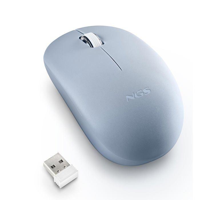 Souris Optique - NGS - FOG PRO BLUE - 1000 DPI - Sans Fil - Boutons Silencieux