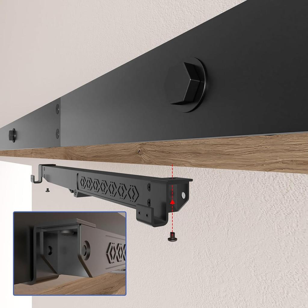 2PCS Barn Door Soft Close Mechanism, Upgraded Universal Weight Compatibility Support Door Up To 160lbs, Effortless Opening Smooth Closing Hole-Free