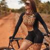 New Women's Cycling Clothing Macaquinho Mountain Bike Long-sleeved Cycling Clothing Sportswear Uniform Suit 20D  Jumpsuits