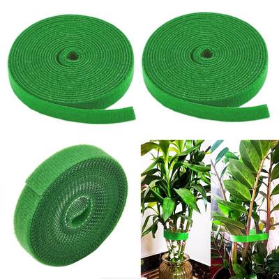 3Pcs 2m Plant Ties Nylon Plant Bandage Tie Home Garden Plant Shape Tape Hook Loop Bamboo Cane Wrap Support Accessories Cable Ties Fastening Tape