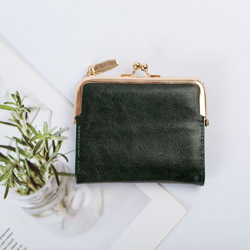 New Clip Change Bag Short Wallet Female Simple Multi-functional Folding Wallet Card Bag Female