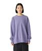 Garment Dyed Pullover Cut and Sew Long Sleeve and Size L SW-25AU012, T-Shirt, Men's Women's, Purple,