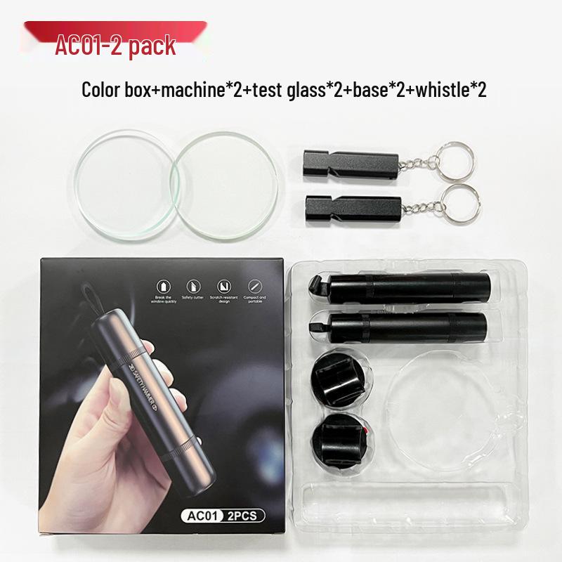 4-in-1 Mini Car Safety Hammer & Window Breaker for Emergency Escape