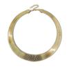 European & American Minimalist Gold-Plated Wide Stripe Elastic Choker Necklace