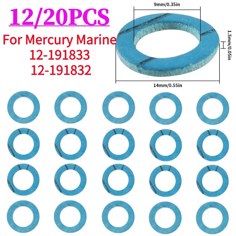 Marine Lower Unit Seal Replacement Drain Fill Screws Drain Screw Washer Replacement for Mercury Marine 12-191833 12-191832