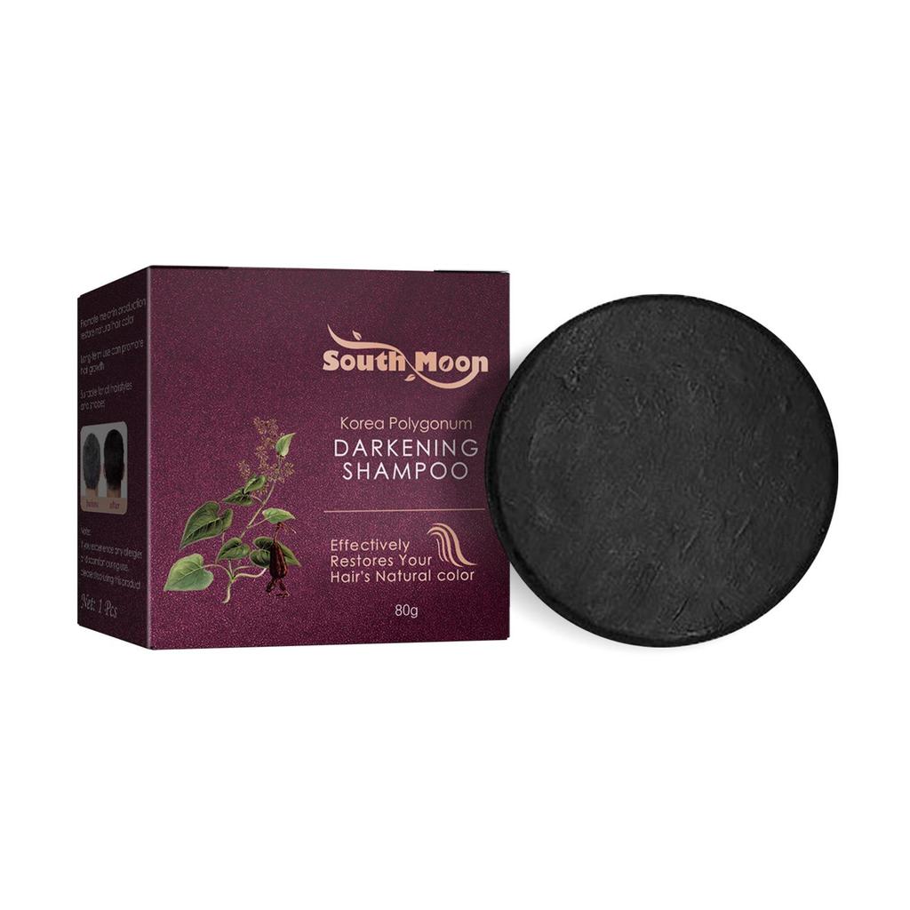 Polygonum Multiflorum Shampoo Soap White Hair To Black Natural Hair Darkening Nourishing Smoothing Hair Growth Cleaning Soap