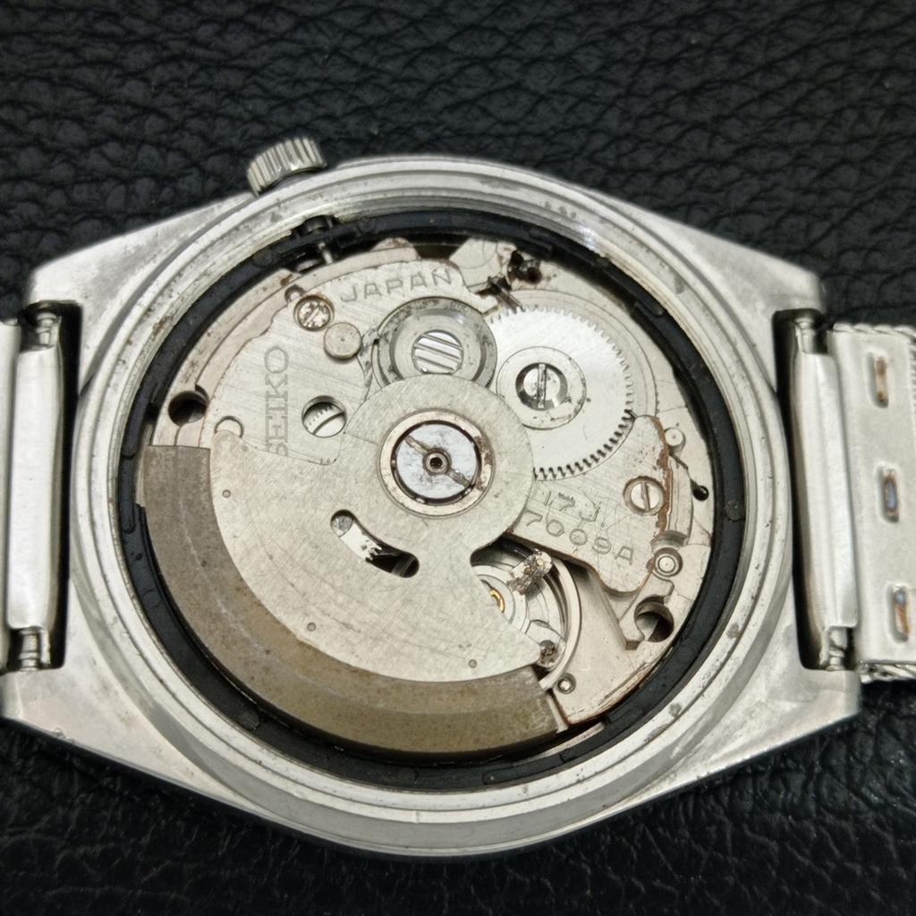VINTAGE SEIKO AUTOMATIC 7009A JAPAN MENS MICKEY DIAL WATCH a709592-1