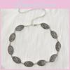 Woman Classic Metal Waist Chain With Embossed Pattern Casual Accessory Fashion