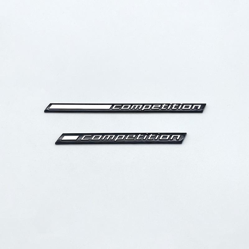 Car Side Emblem 3D Letters COMPETITION Rear Trunk Badge Logo Sticker for M1 M2 M3 M4 M5 M6 M7 M8 X3M X4M X5M X6M