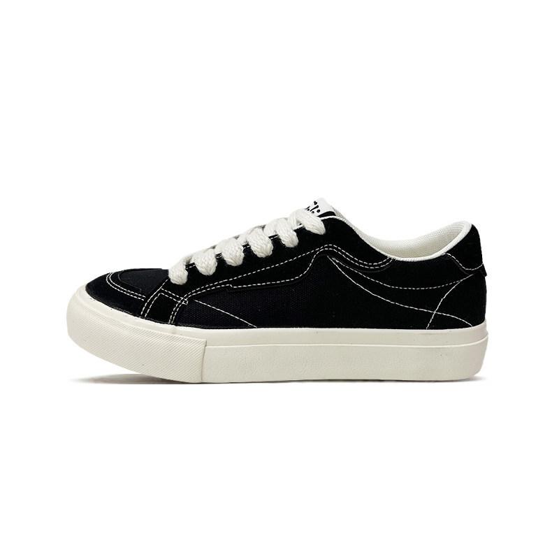 New Casual Board Shoes Men'S Platform Lace-Up Retro Student Party Trendy Korean Canvas Shoes Versatile Commuting