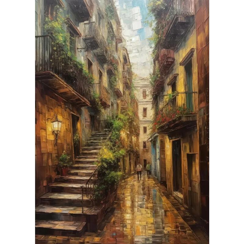 Beauty Romance Townscape Posters Marrakech Morocco Italy City of Water Prints Canvas Painting Wall Art Pictures Home Room Decor