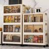 45/55/65cm Length Multifunction Folding Storage Cabinet Sundries Cabinet Large Capacity Dustproof Wardrobe Locker