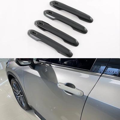 For Lexus NX 2022 Door Grab Handle Shell Decoration Trim Cover Decal Sticker Car Exterior Accessories Styling ABS Carbon