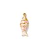 2 PCs Ocean Charms 18K Gold Plated Enamel Fish Shaped 304 Stainless Steel Pendant For DIY Necklace Jewelry Making Findings