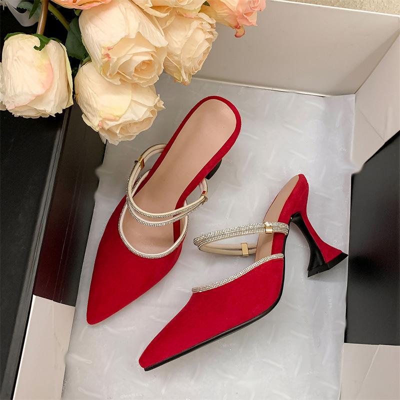 

Q/Женские босоножки на высоком каблуке, элегантные, заостренные, однотонные, босоножки двух размеров для летней одежды.