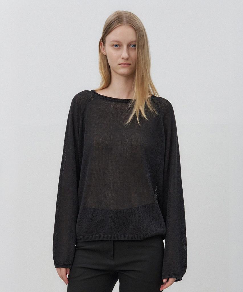 Loteu Linen Fluid Raglan Knit_2 Color