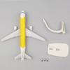 20cm Replica Plane Model A320 Thai Airlines Yellow Metal Aircraft w Landing Gears for kids Souvenir Plane Toy