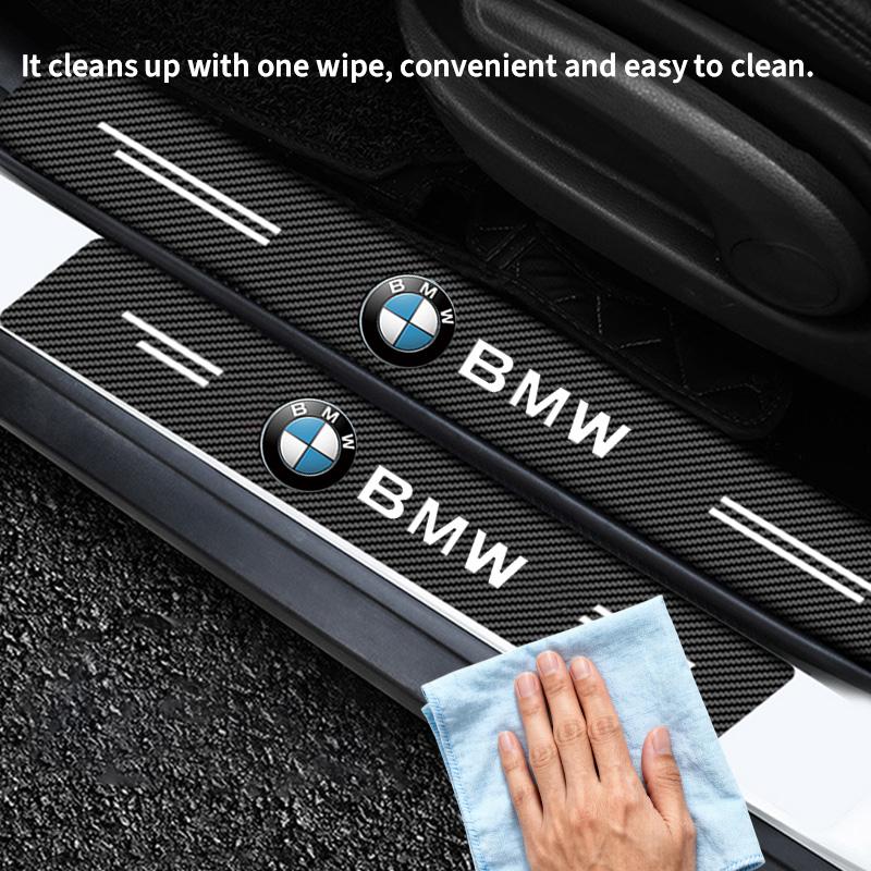 Carbon Fiber Protective Stickers for Car Door Sill Side Anti Step Bumpers For BMW M6 M5 M3 X1 X3 X5 E38 E39 E46 E53 E60 E61