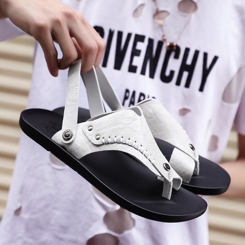 Fashion Summer Business Mens Sandals Soft Comfortable Non Slip Slippers Flip Flops Formal Outdoor Beach Shoes Platform Casual