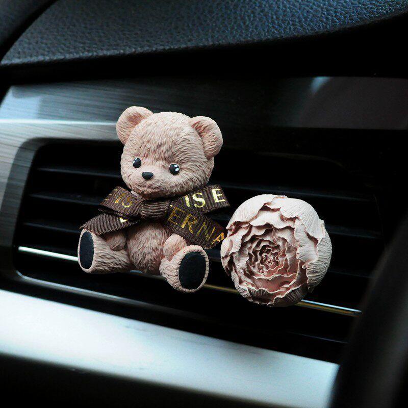 Butter Bear Neutral Air Outlet Decoration Car Aromatherapy Fragrant Stone Car Cute Jewelry Fragrance Interior Decoration