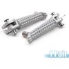 1Pair 7mm Aluminium Alloy Motorcycle Footrest Footpeg Foot Rest Peg Bike Bicycle Cycling Silver Tone for Yamaha R1 YZF R6