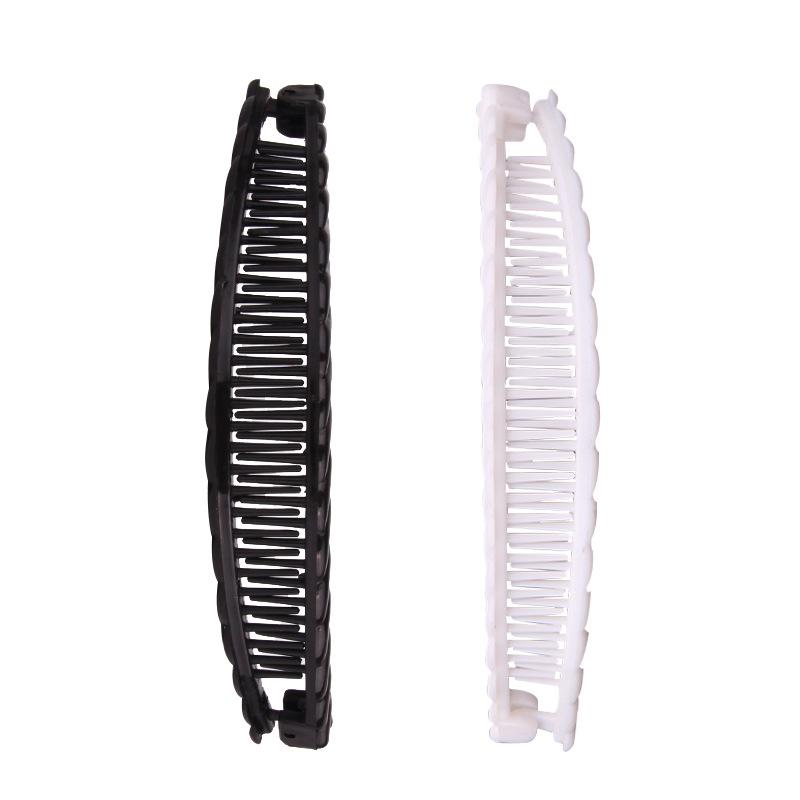 Banana Hair Clip 3 Pieces,Banana Clip For Thin To Thick Hair,Ponytail Holder Clips,Classic Fishtail Combs Tool For Women & Girl