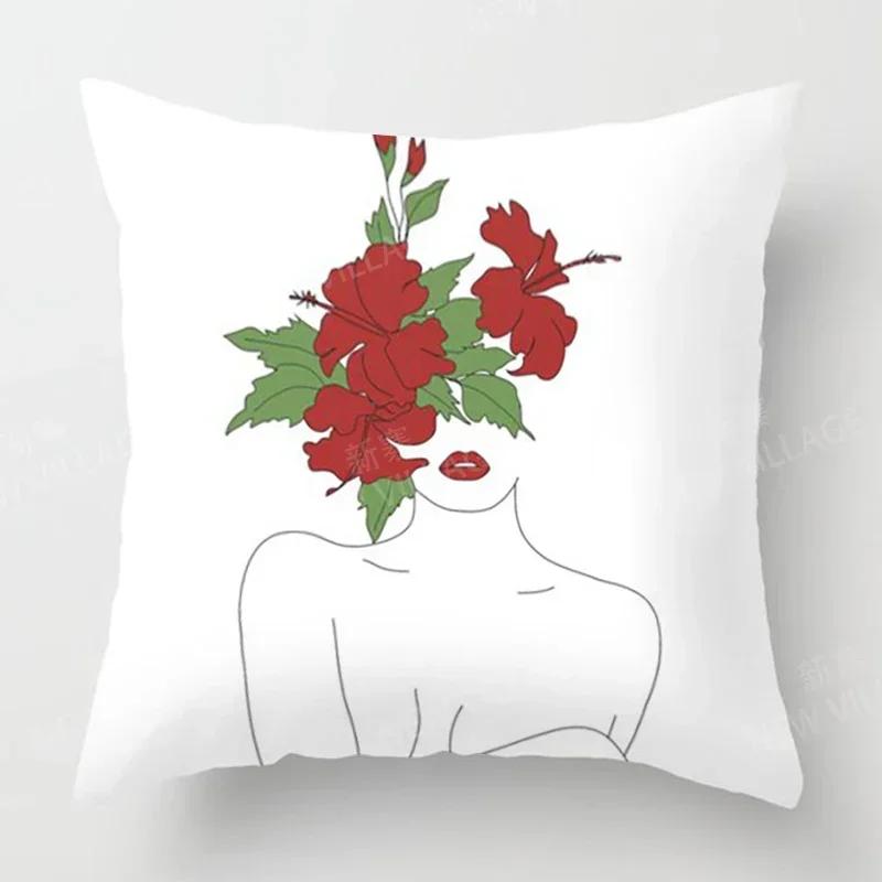 Nordic Fall Home Decor Autumn Decoration Throw Pillow Cover Sofa Cushion Cover  Modern Living Room