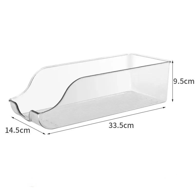 

1/2/4Pcs Kitchen Refrigerator Organizer Beverage Storage Box Auto Rolling Can Dispenser Soda Beer Can Holder Fridge Storage Rack 1Pcs&1-Tier