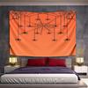 Spider Web and Hanging Spiders Design Pattern Wall Hanging Tapestry Decorative Tapestry Home Decor for Bedroom and Living Room