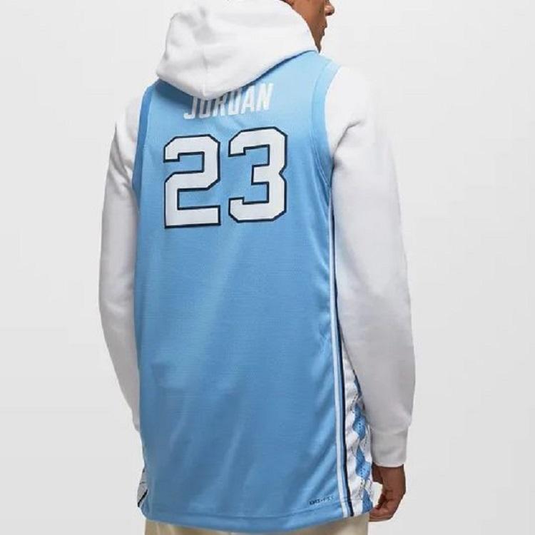 Jordan College Athletic Basketball Vest Men Tops Blue AT8895-448