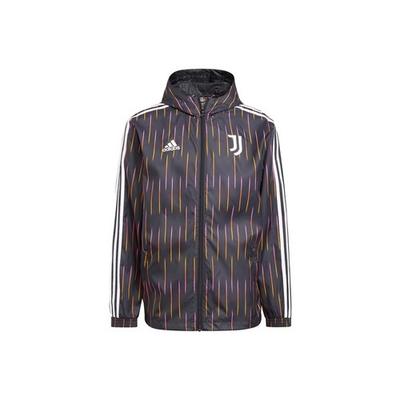 Juventus Football Training Sports Hoodie Logo Jacket for Men, Black