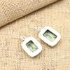 Aqua Apatite Gemstone Handmade 925 Solid Sterling Silver Jewelry Earrings For Wedding Gift