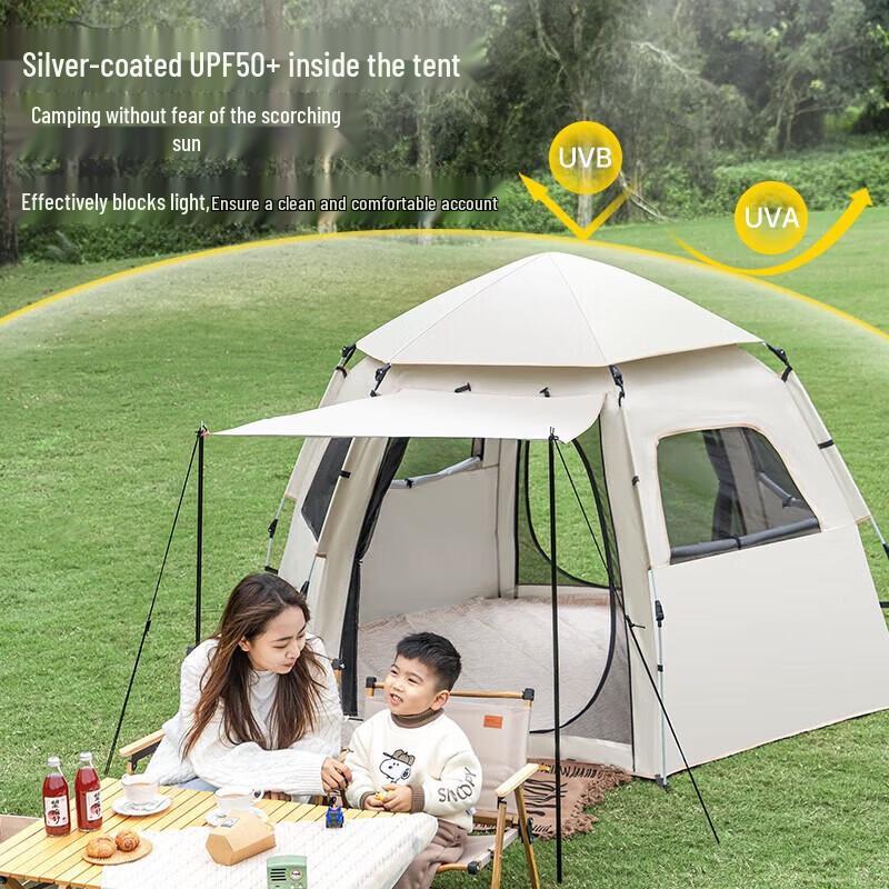 Series Clear Hexagonal Automatic Pop-up Camping Tent