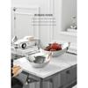 Nordic Stainless Steel Serving Tray Luxury Fruit Bowl Metal Plate Dishes for Candy Dessert Snack Hotel Home Decoration