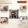2D Adorable Duck Bow-Tie Pattern Pillow Covers Pattern Cushion Cover Suitable For Sofa Bedroom Car Pillow Cover