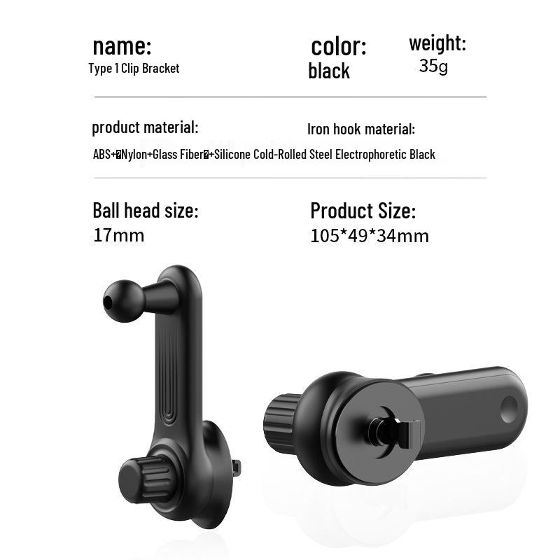 Magnetic Car Phone Holder with Air Vent and Dashboard Mount