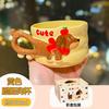 European-style Cartoon Dachshund Ceramic Coffee Cup Home Dessert Tea Cup Cute Mug Women Birthday Gift Water Mug Home Decoration