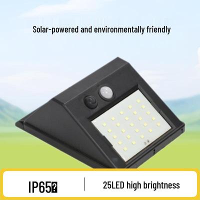 25 LED Solar Motion Sensor Wall Light for Outdoor Waterproof Garden Path