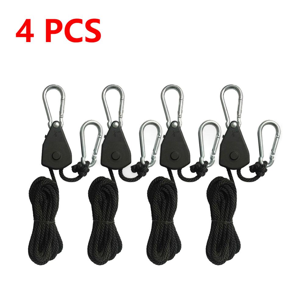 20-2PCS Hanger Pulley Ratchets Kayak Rope Rope Pulley 1/8 Lift Pulley Lock Tie Down Strap 1.6M Sky Curtain Tent for Camping