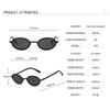 Fashion Luxury Oval Sunglasses Women Men Vintage Brand Sun Glasses Metal Frame Outdoor Travel Shades Lady Eyewear UV400
