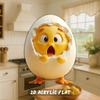 Personality Resin Chick Refrigerator Sticker Animal 2D Creative Fridge Magnets DIY Funny Chick Fridge Stickers Kitchen