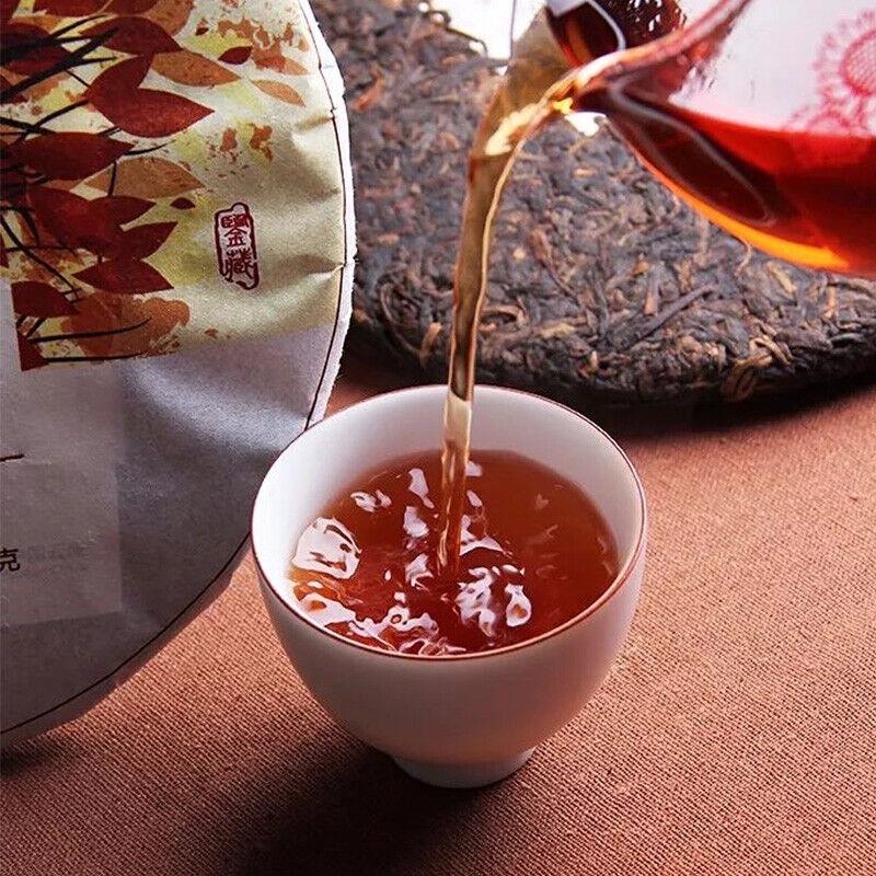 Hu Po Chun Amber * 2017 Haiwan Old Comerade Puer Tea Cake Ripe Pu-erh Shu 357g