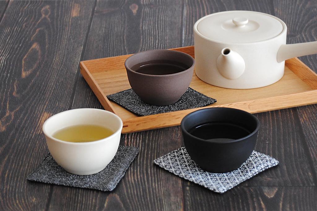 Nankai Tsusho '63' tokoname Teacup 100ml, 2-pack, Black, 0747-902, Made in Japan