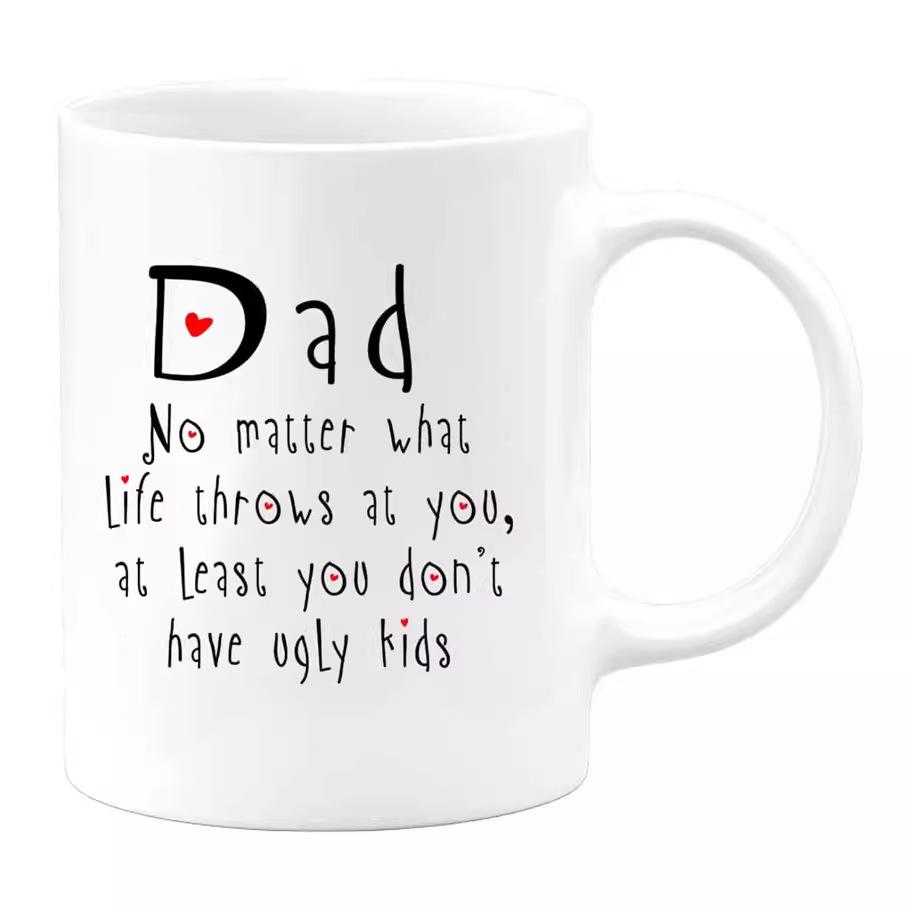 

Папа День Отца Любимая Керамическая Кофейная Кружка Дочь Чайная Чашка Тесть 301-400ml