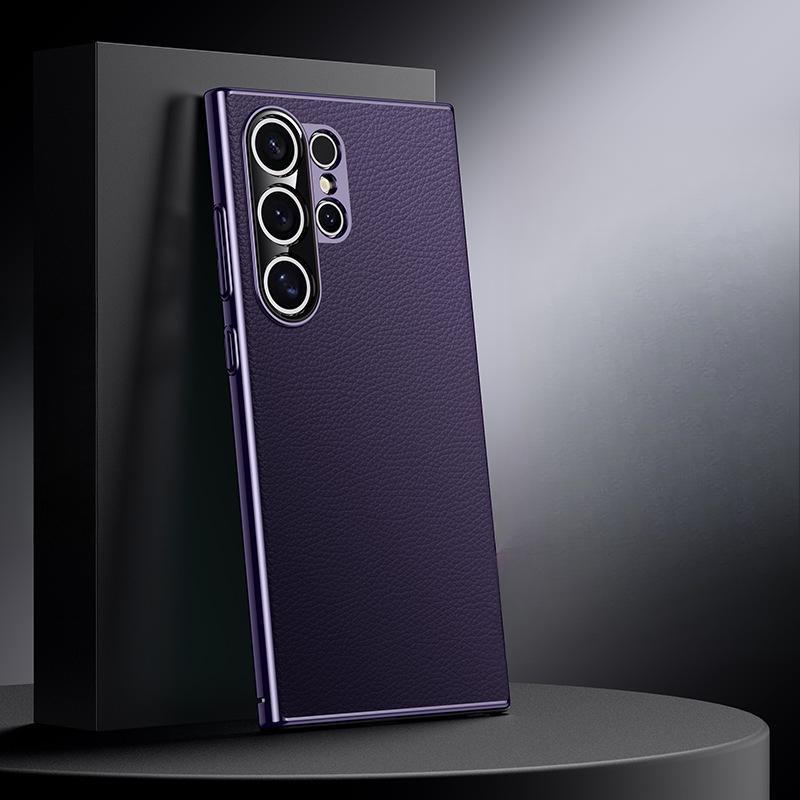 Geeignet für Samsung S24Ultra Handyhülle Galaxys24u Business All-inclusive 24PLUS Sturzsichere High-End-Lederhülle