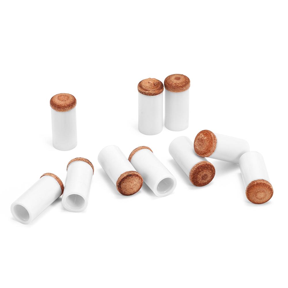 5PCS Pool Cue Tips Hard Plastic Cue Stick Ferrules Billiard Cue Head 12MM   13MM Outer Diameter