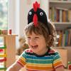 Bandeau Poule Drôle Accessoires Cheveux Animal Dessin Animé Headpiece Oiseau Décoratif Carnaval